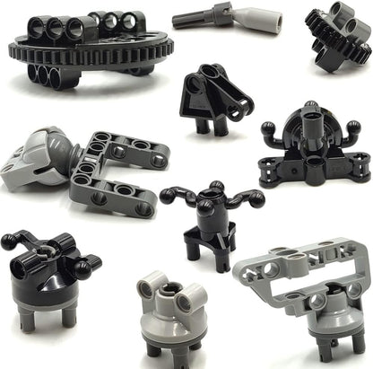 dspitwod MOC Technical Wheels Connectors Rack Gear Car Suspension Building Brick Accessories Pieces Sets STEM Learning Kits Engineering Toy Gift for Kids …