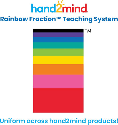 hand2mind Plastic Rainbow Fraction Circles, Circle Manipulatives, Fraction Tools for Kids, Math School Supplies, Montessori Math Materials, Classroom Math Manipulatives 4th Grade (15 Sets of 51)