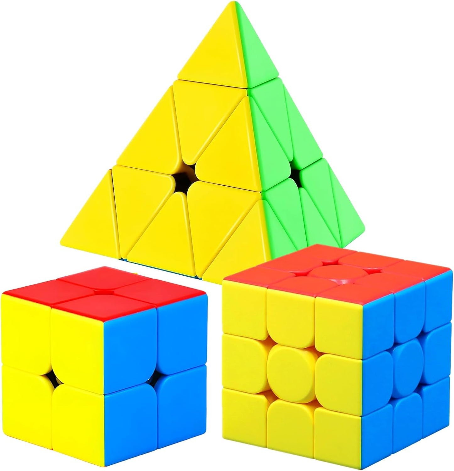 CFMOUR Speed Cube 3x3x3 - Moyu Meilong 3C, Stickerless Magic Cube 3x3, Fast Smooth Turning Vivid Colour 3D Puzzle Brain Toy Travel Games, Turns Quicker Than Original