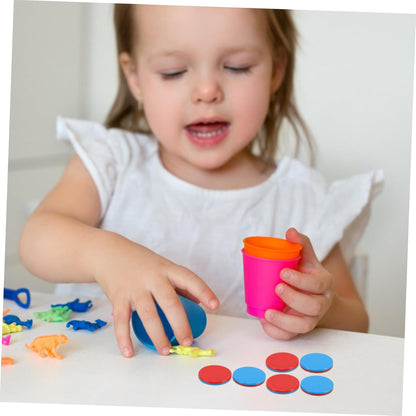HOMSFOU 50pcs Dual Color Counting Chips for Math Manipulatives for Addition Subtraction Practice Versatile Classroom Tokens for Fun Learning Activities Kindergarten