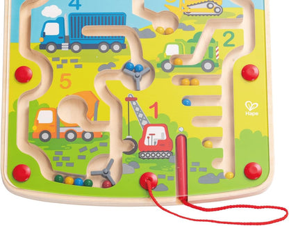Hape Wooden Construction & Number Magnetic Maze