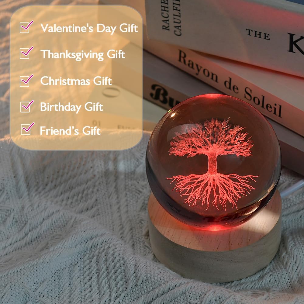 3D Solar System Crystal Ball Space Lover Model Themed Gifts 3D Planets Glass Ball 60mm Decorative Sphere Decor Astronomy Birthday Gift