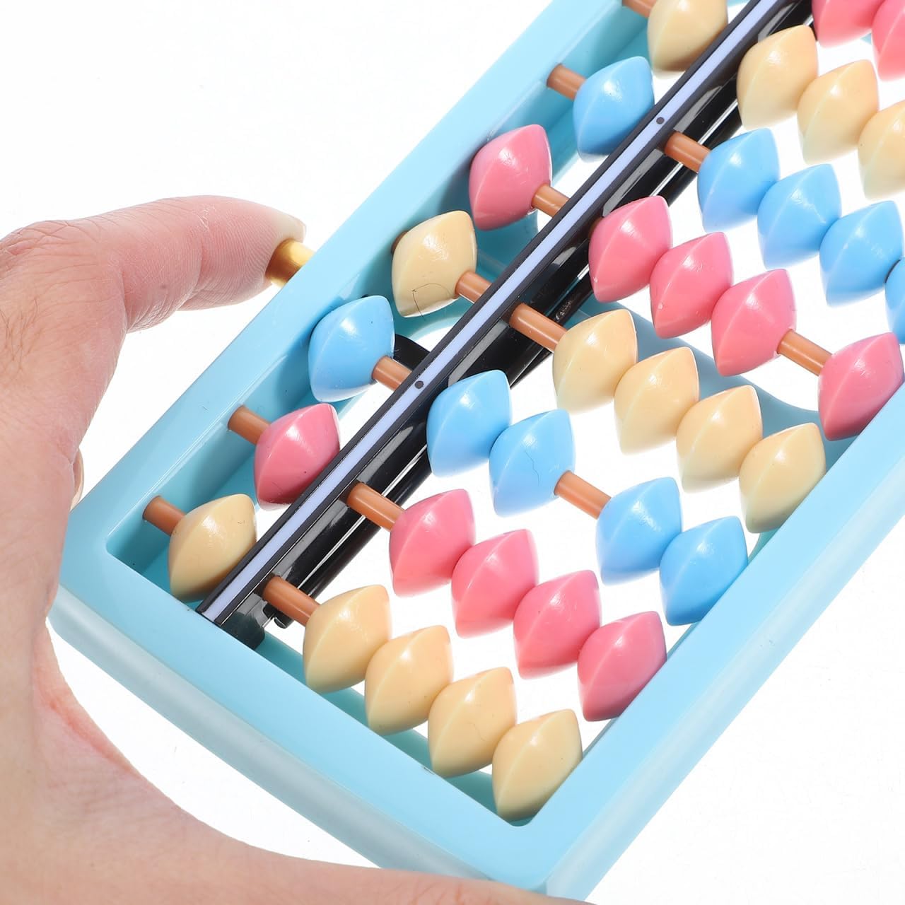 VICASKY Chinese Abacus for Kids Math - 17-Column 5-Beads Mental Arithmetic Calculating Tool for Students - Educational Number Counting Toy for Classroom and Home