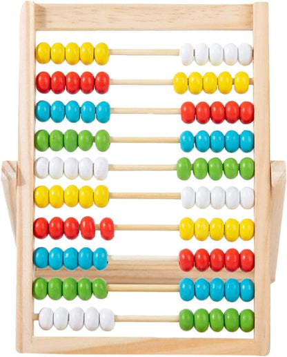 harayaa En Abacus Educational Counting Gifts 10 Rows Abacus with 100 Colorful Beads for Preschool Boys