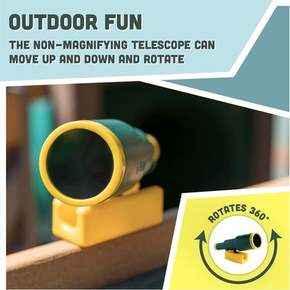 Squirrel Products Pirate Telescope - Swing Set Accessories Replacements & Additions - Active Outdoor Play for Boys & Girls Ages 3 & Older