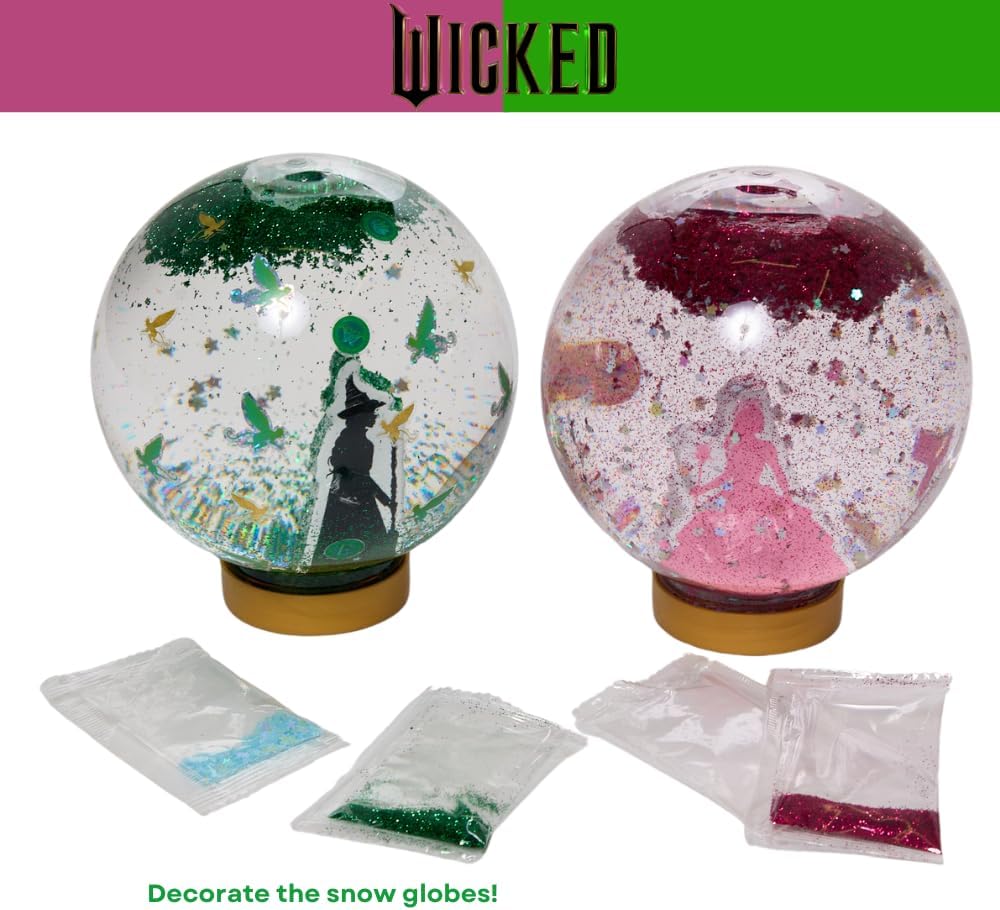 Disney Frozen Snow Globe Kit, DIY Snow Globe, Includes 2 Globes, Glitter, Sequins, Stickers – Elsa and Anna