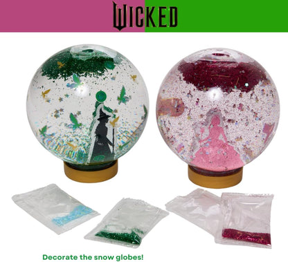 Disney Frozen Snow Globe Kit, DIY Snow Globe, Includes 2 Globes, Glitter, Sequins, Stickers – Elsa and Anna