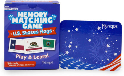 Menique Wild Animals Memory Matching Game – 80 Cards (40 Pairs) with Real Photos – Includes Educational Booklet with Animal Facts – Fun & Cognitive Game for Kids and Adults