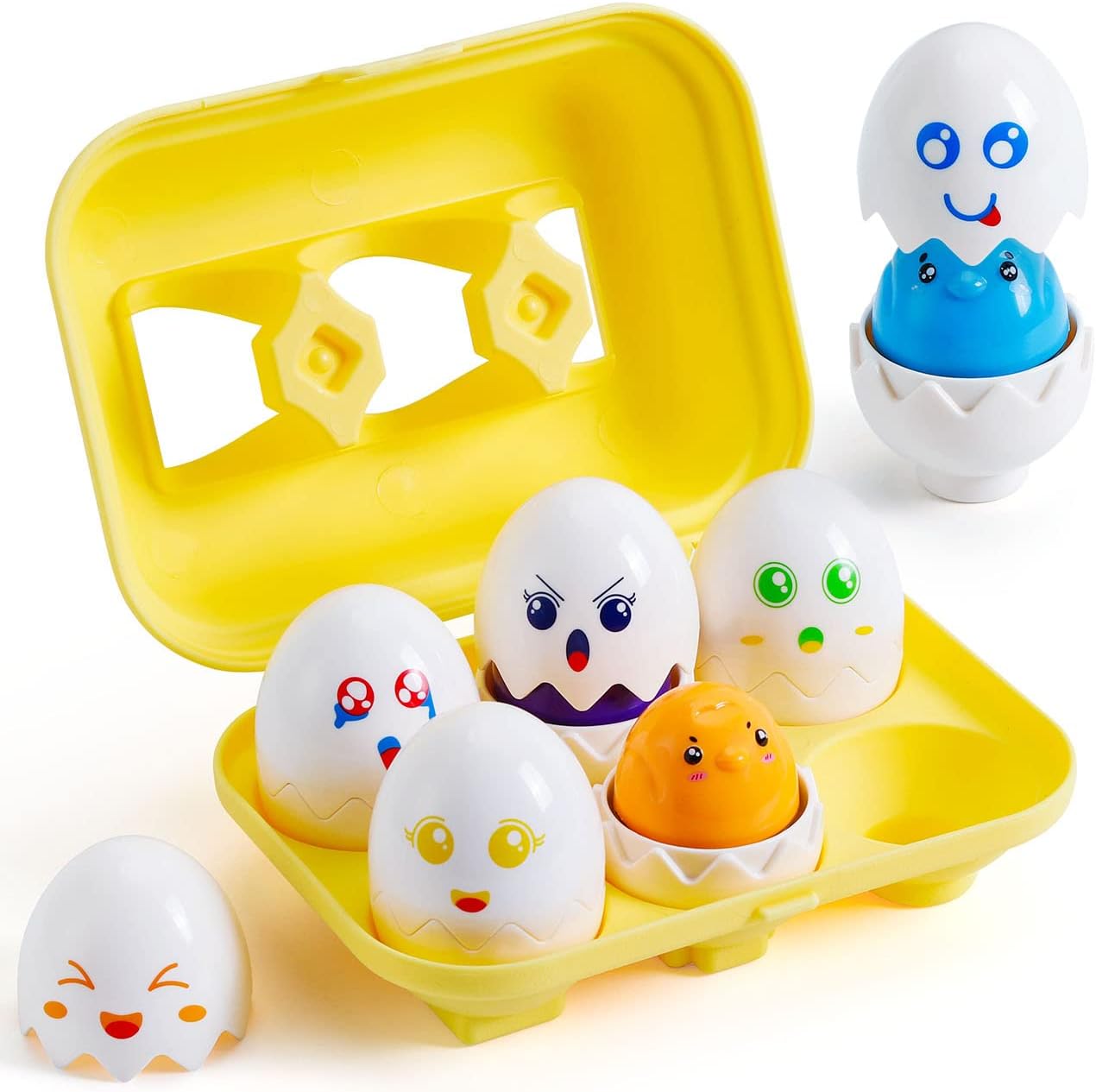 SYHLN Matching Easter Eggs Toys for 1-3 Year Old Girl Boy, Educational Montessori Toys for Toddlers 1-3 Year Old, Learning Baby Toys 12-18 Months, One First Birthday Gifts Age 1-2