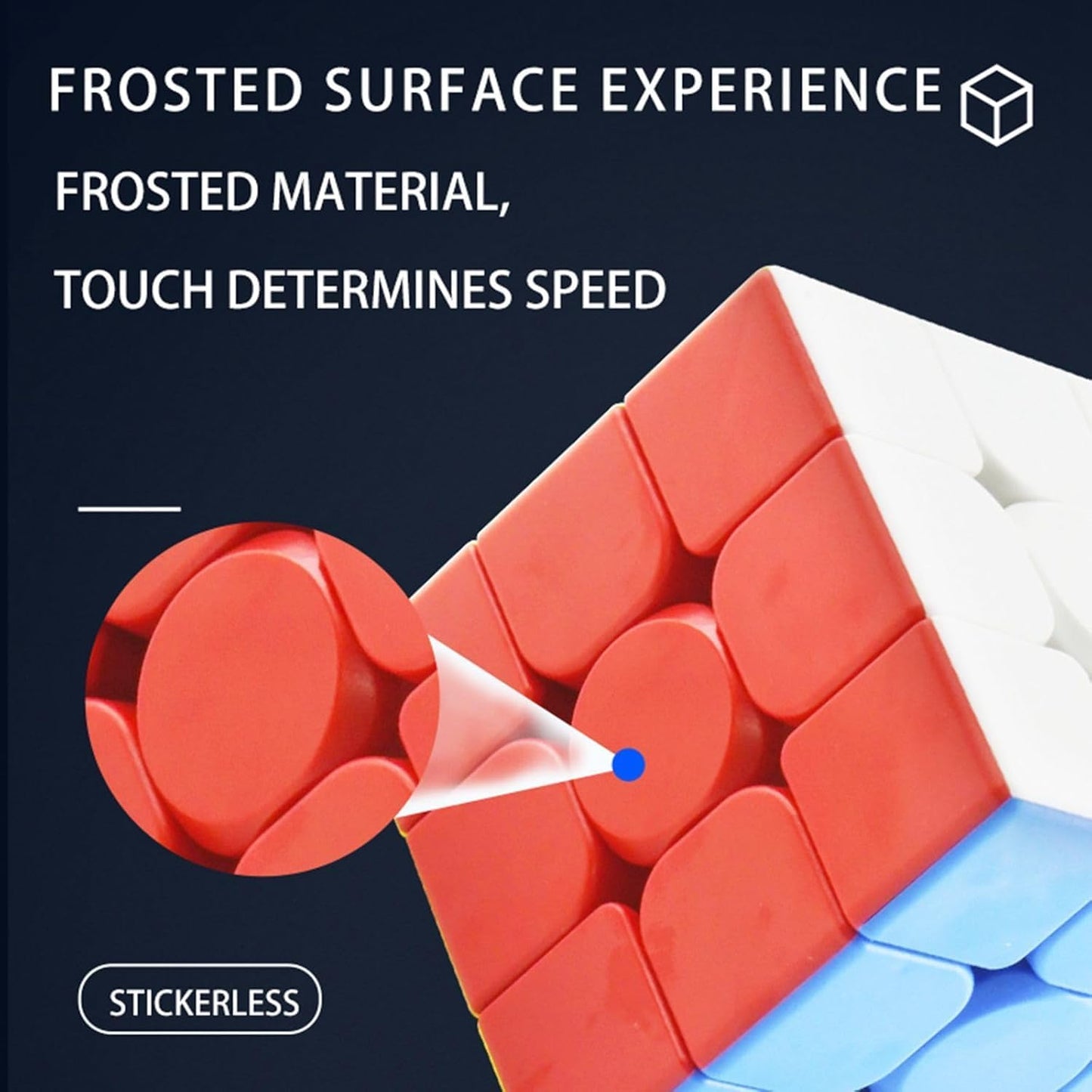 Giant Magic Cube, 18CM Big 3x3 Speed Cube Color-Matching 3D Sensory Puzzle Box Super Large Birthday Christmas Stocking Stuffers Gift for Kids Adults Fidget Toy Brain Teasers Cubing Classroom Speed Toy