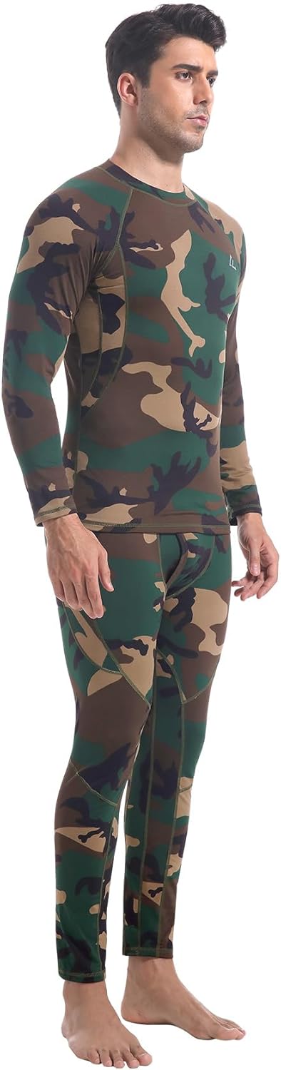 CL convallaria Thermal Underwear Long Johns Set Mens Winter Gift Hunting Gear Sport Base Layer Bottom Top - Colors B