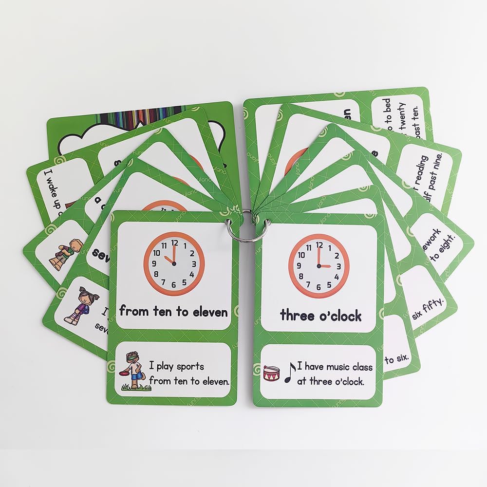 Lilias Irregular Past Tense Verbs English Grammar Double-Side Learning Flash Cards - 24 Card Set for Homeschool, Preschool, Primary School, ESL, Autism, Vocabulary Building
