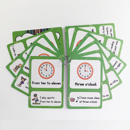 Lilias Irregular Past Tense Verbs English Grammar Double-Side Learning Flash Cards - 24 Card Set for Homeschool, Preschool, Primary School, ESL, Autism, Vocabulary Building