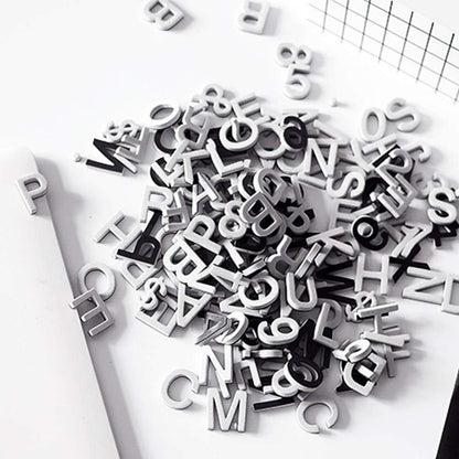 Firlar 124Pcs Magnetic Letters, Uppercase Alphabet ABC Magnets for Fridge Refrigerator, Foam Alphabet Letters Refrigerator Magnets Educational Tools for Spelling and Learning, Black