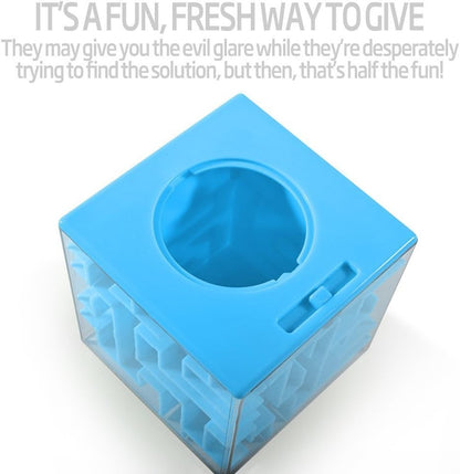 Trekbest Money Maze Puzzle Box - A Fun Unique Way to Give Gifts for Kids and Adults (Green)