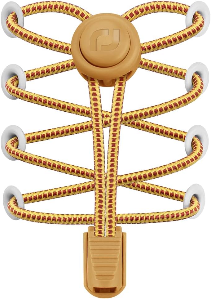 RJ-Sport Tieless Elastic Shoe Laces - Heavy Duty No Tie Shoelaces for Kids and Adult with Strong Lock and Speed Shoestrings