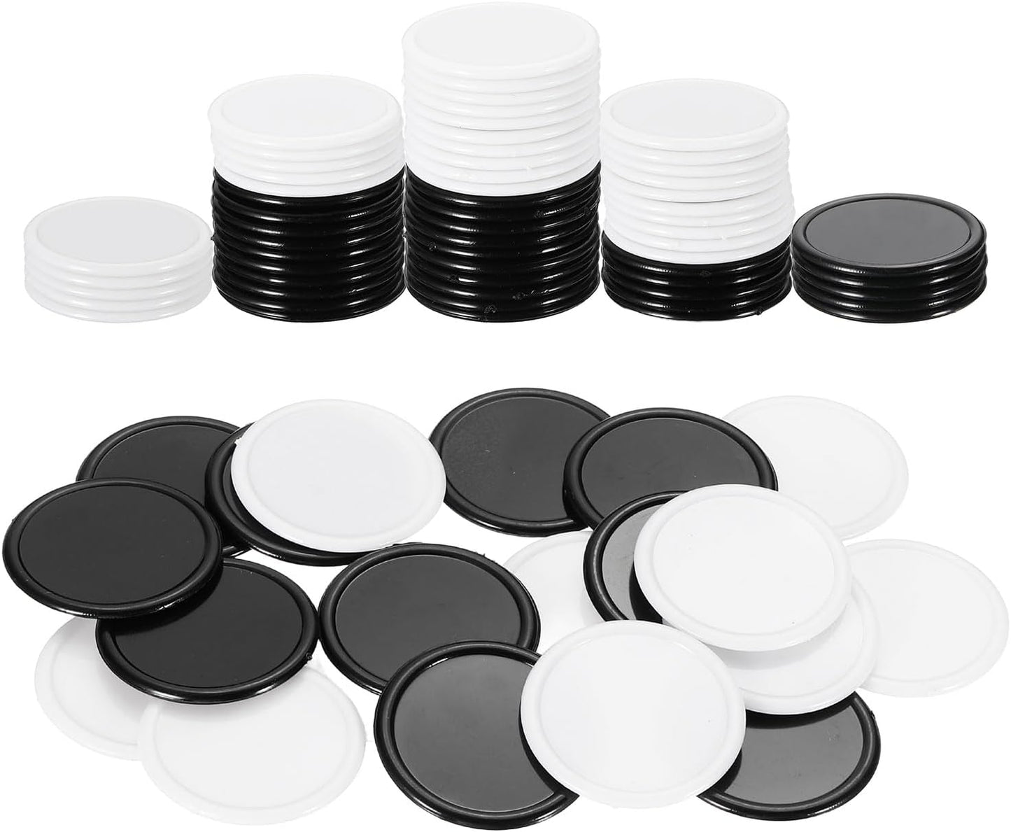 uxcell 100Pcs 0.8 Inch Plastic Poker Chips, Mini Bingo Chips Learning Counters Counting Counters Disks Markers Opaque Game Tokens for Game Play Math Counting, Yellow