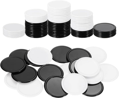 uxcell 100Pcs 0.8 Inch Plastic Poker Chips, Mini Bingo Chips Learning Counters Counting Counters Disks Markers Opaque Game Tokens for Game Play Math Counting, Yellow