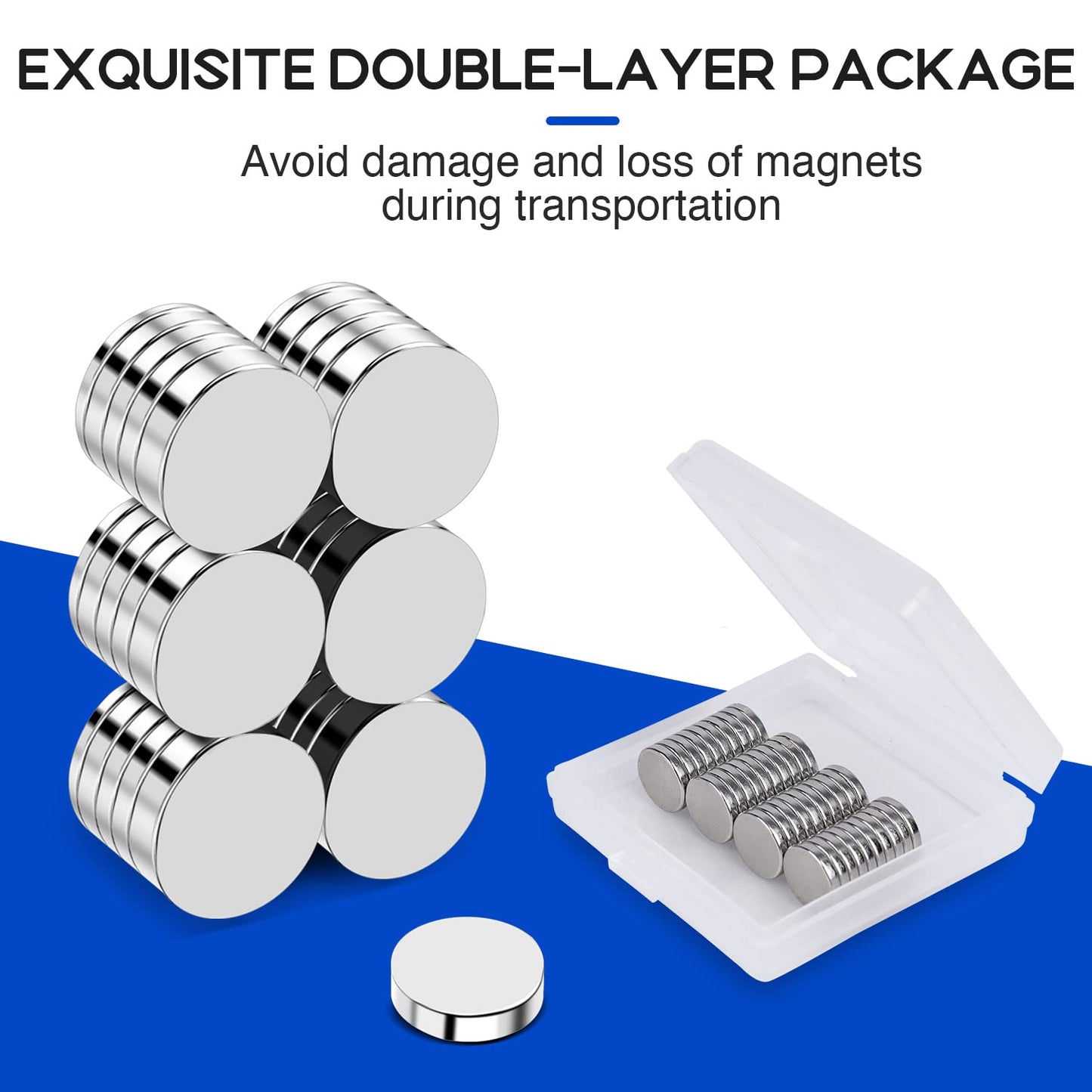 320Pcs Small Neodymium Magnets, 6x2mm Small Rare Earth Magnet Mini Magnets for Whiteboard, Office, School, STEM Measurement Kit, 3D Printing,Science Experiments