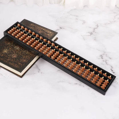 Portable Chinese 23 Digits Column Abacus Arithmetic Soroban Calculating Counting, as the picture shows