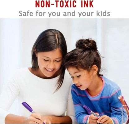 Volcanics Black Dry Erase Markers Low Odor Fine Whiteboard Markers Thin Box of 12