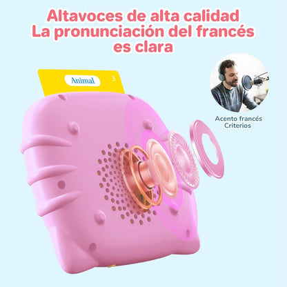 Spanish & English Talking Flash Cards for Toddler, Bilingual Flash Cards Learning Montessori Toys with 224 Sight Words, Speech Therapy Toys for Children Sensory Preschool Education