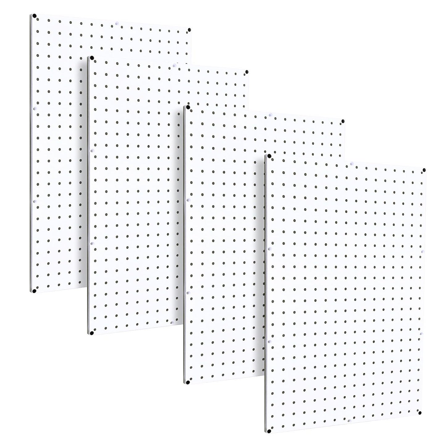 WallPeg Made in USA Pegboard Panels Garage Organization - Wall Storage Kit (PB-2 B) (2) ea - 24" x 16" Peg Board Tool Organizer Panel Set - Garage Organizer Kit
