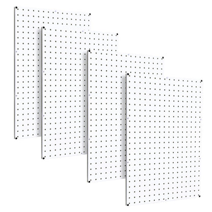 WallPeg Made in USA Pegboard Panels Garage Organization - Wall Storage Kit (PB-2 B) (2) ea - 24" x 16" Peg Board Tool Organizer Panel Set - Garage Organizer Kit