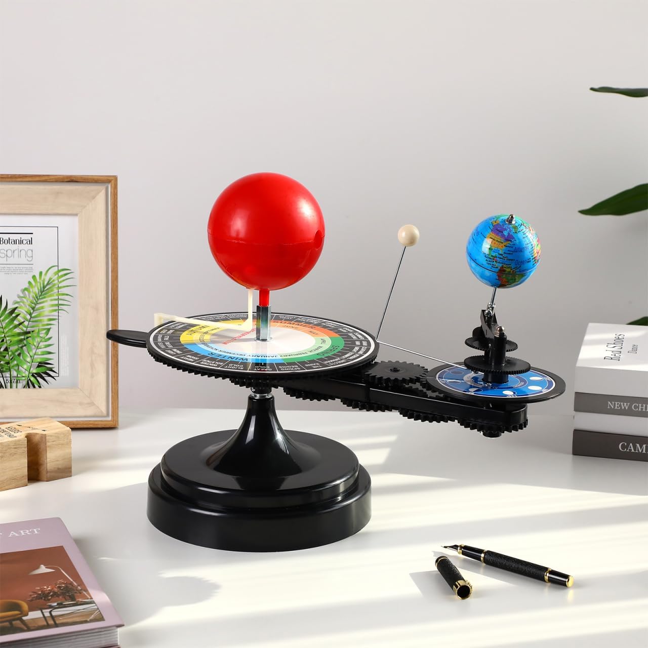 ULTECHNOVO Solar System Model Kit - Earth Moon Revolves Around The Sun- Scientific Experiment Kit Teaching Model for Teens Students