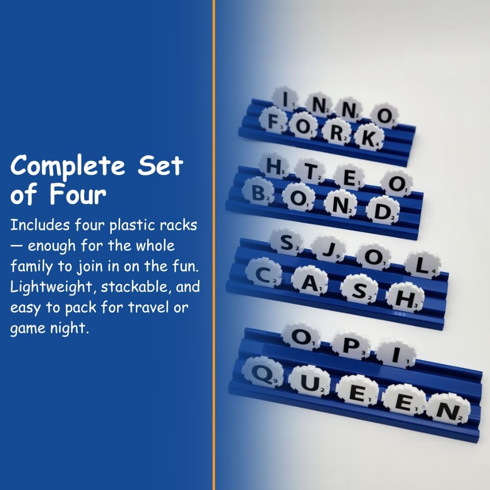 Word Strategy Game with Travel Bag, Word Puzzle for Adults, Family, and Kids, Fun Game for Ages 8+, 1-4 Players