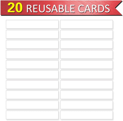 Word Building Desktop Pocket Chart, 48 CVC Words & 50 First Words, Double-Sided Tent Word Builder, Vocabulary Learning Flashcards Set for Kindergarten Reading and Spelling