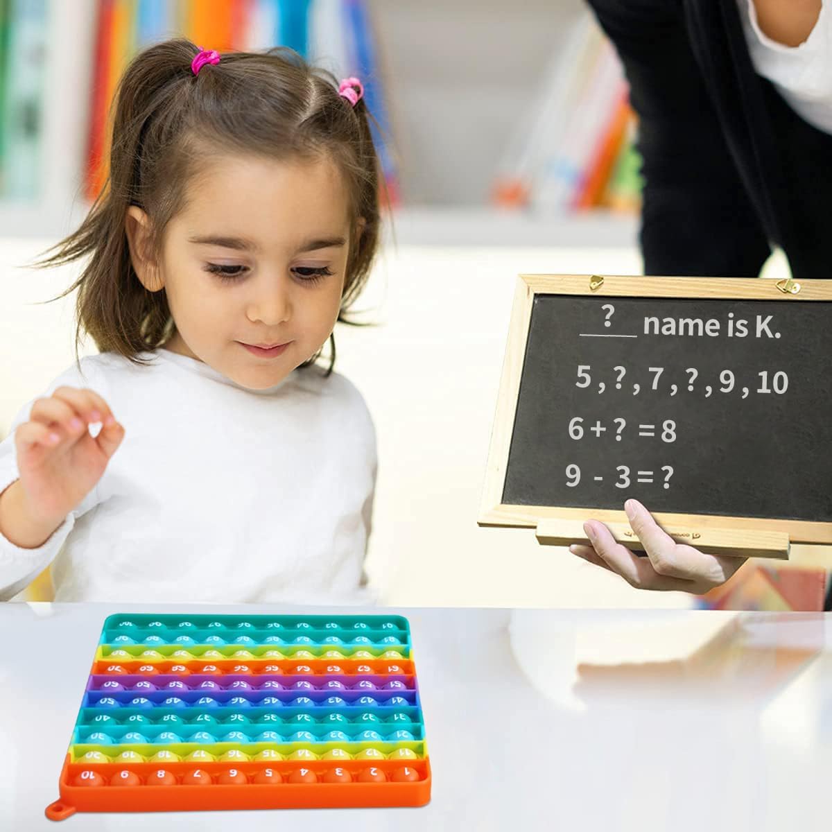 Interactive 12x12 Multiplication Pop Board - STEM Sensory Math Toy with Poppable Bubbles, Classroom & Homeschool Learning Game, Multiplication Table Chart for Kids, Stress Relief Tool, CPC Certified