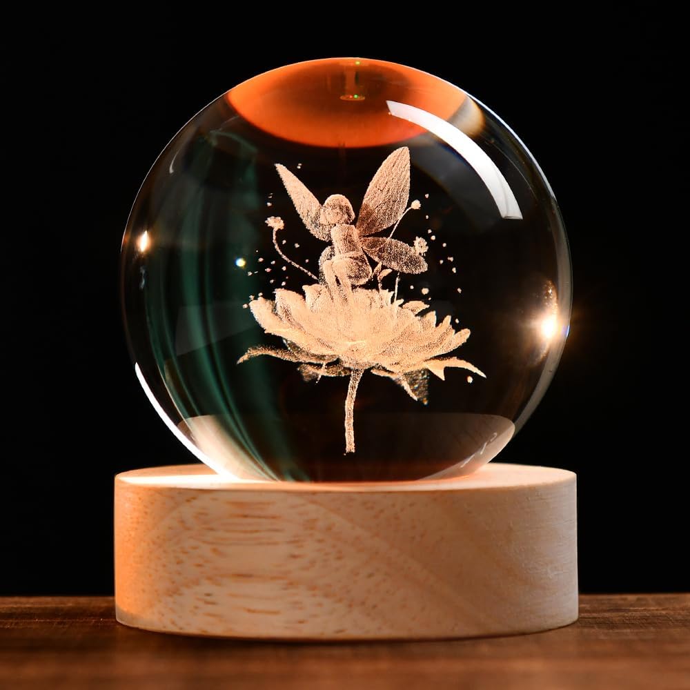 3D Solar System Crystal Ball Space Lover Model Themed Gifts 3D Planets Glass Ball 60mm Decorative Sphere Decor Astronomy Birthday Gift