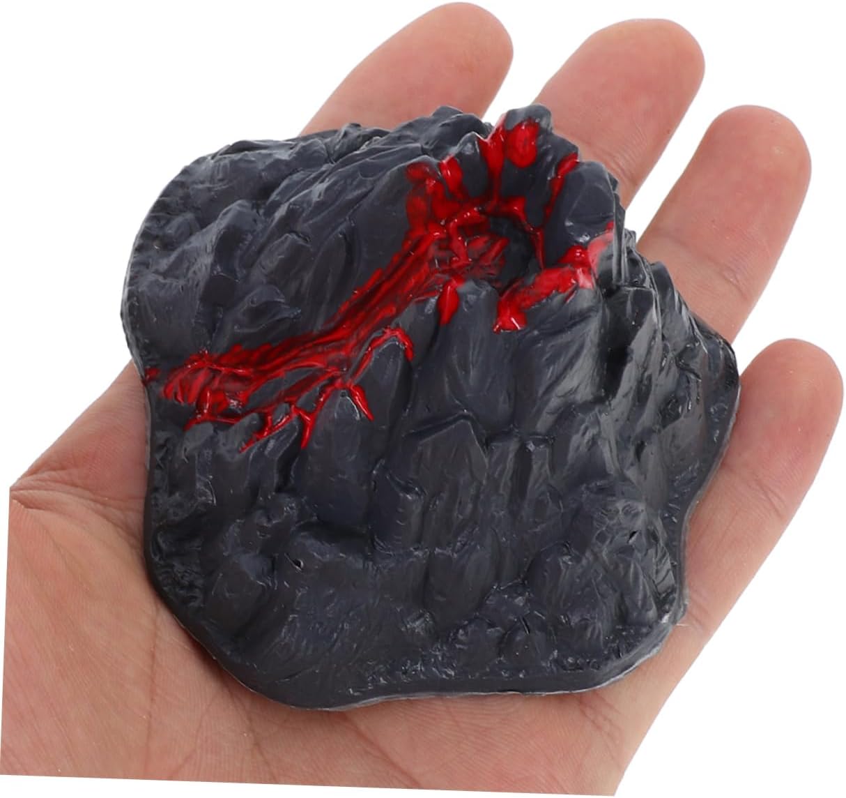 16pcs Miniature Erupting Volcano Model Realistic Plastic Volcano for Science Experiments and Educational Demonstrations for Tabletop Displays and Micro Landscapes