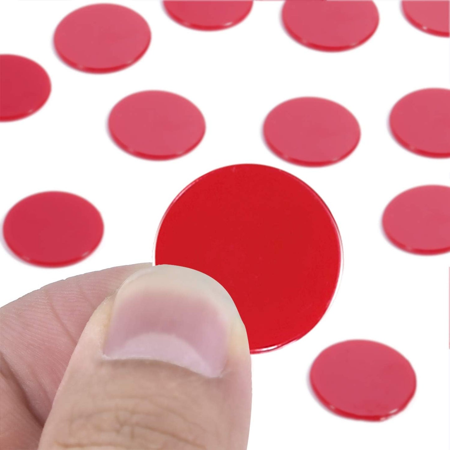 Coopay 200 Pieces 10 Colors 1-1/5 inch Plastic Learning Counters Disks Bingo Chip Counting Discs Markers for Math Practice and Poker Chips Game Tokens