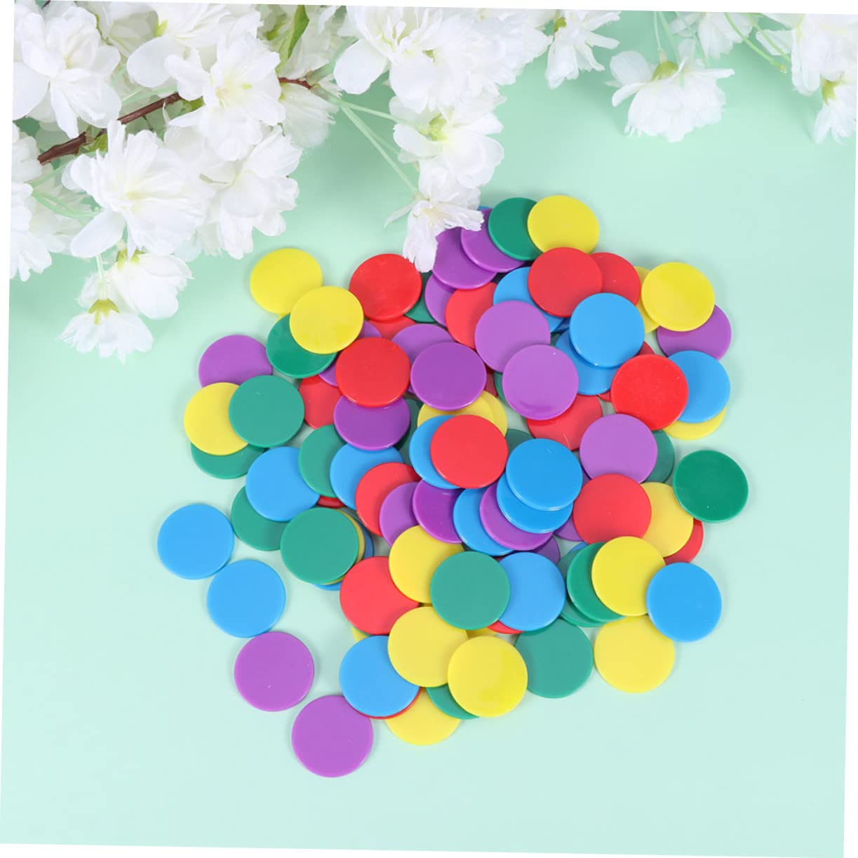 DOITOOL 300pcs Colorful Counting Chips for Math Learning Counters Teaching Supplies for Boys and Girls for Cognitive Development and Classroom Activities