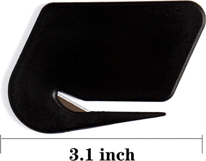 Magnetic Letter Openers Envelope,3 Pack,Envelope Opener Slitter,Mail Openers Blade with Magnet,Letter Opener for Women,Men,Office,Envelope Cutter (Black,White,Lake blue)