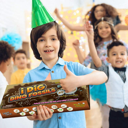 Byncceh Dinosaur Fossil Digging Kit for Kids - Excavate 12 Prehistoric Bones, Includes Glow in The Dark Dino Fossil - STEM Educational Archaeology Science Toy Ages 6-12