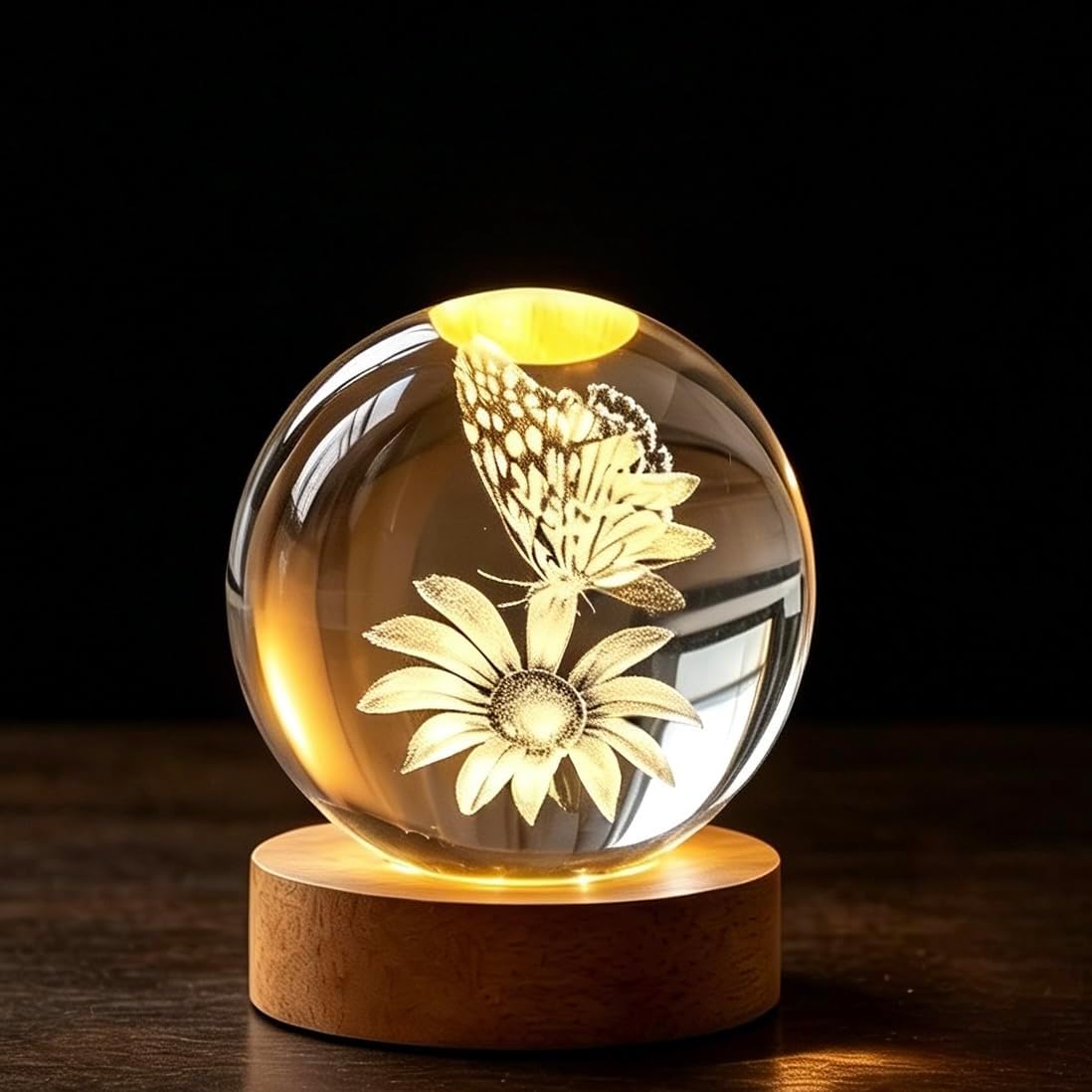 3D Solar System Crystal Ball, 2.4in Universe Gifts Decorative Quartz Glass Ball, Space Laser Engraved Model Astronomy Decor, Physics Display Sculpture Home Decor Crafts for Friends Mom Women Boys