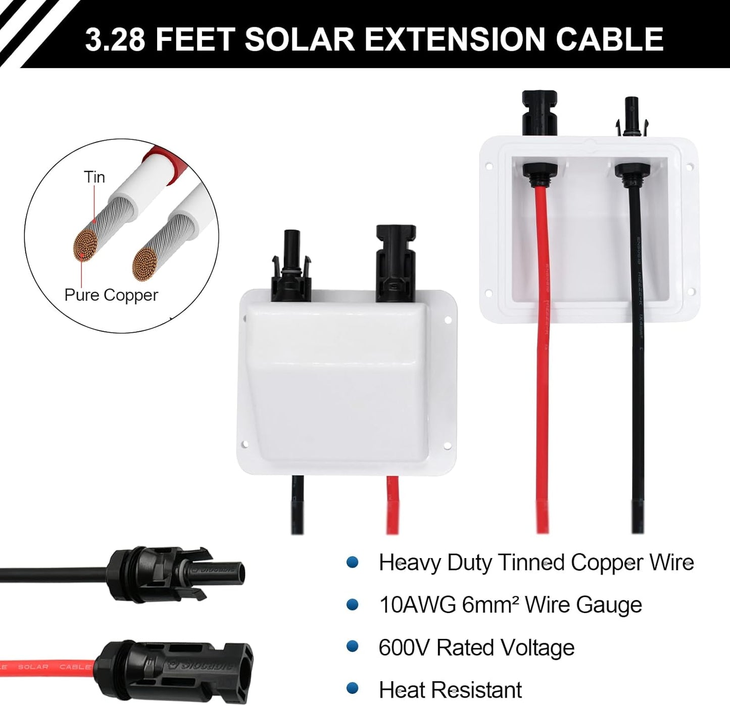 Solar Panel Mounts Bracket Set of 4pcs (White), Drill Free ABS Corner Roof Brackets Mounting Kit, Durable Solar Mount Rack Accessories for RVs, Trailers, Boats, Yachts, Vans, Carports
