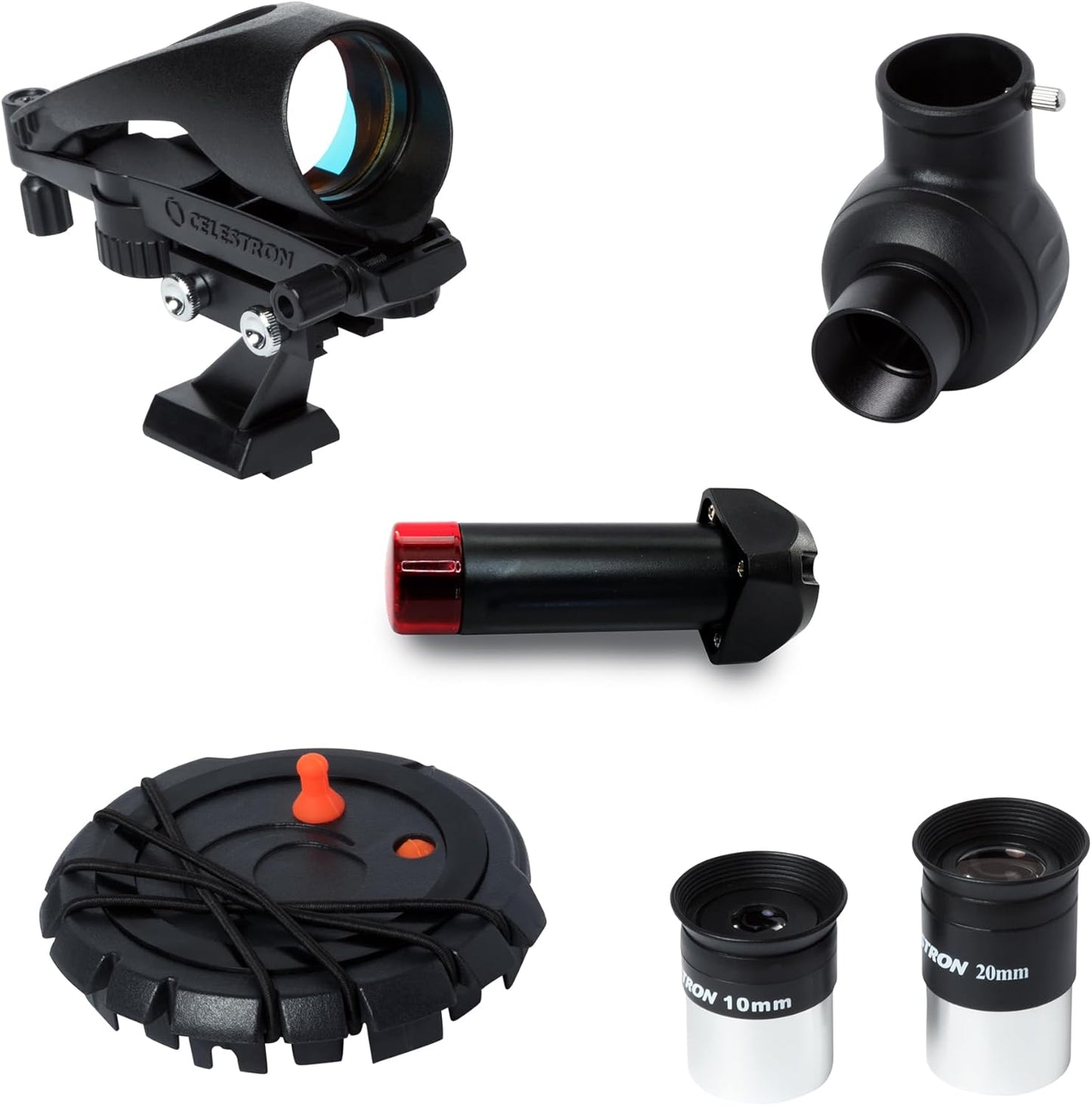 Celestron Inspire 100AZ Refractor Telescope with Built-in Smartphone Adapter, Blue