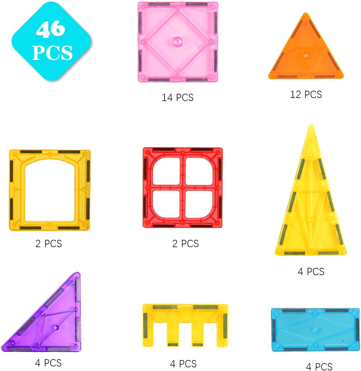 Magnetic Tiles Road Set with 2 Cranes & Double-Sided Magnet Tiles,Boys Toys for Ages 3-5 5-7 8-12,STEM Magnetic Building Construction Toys Include Car,Stations,Dolls,Roads,Signs,Gifts for 3+ Kids