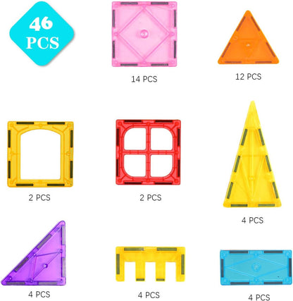 Magnetic Tiles Road Set with 2 Cranes & Double-Sided Magnet Tiles,Boys Toys for Ages 3-5 5-7 8-12,STEM Magnetic Building Construction Toys Include Car,Stations,Dolls,Roads,Signs,Gifts for 3+ Kids