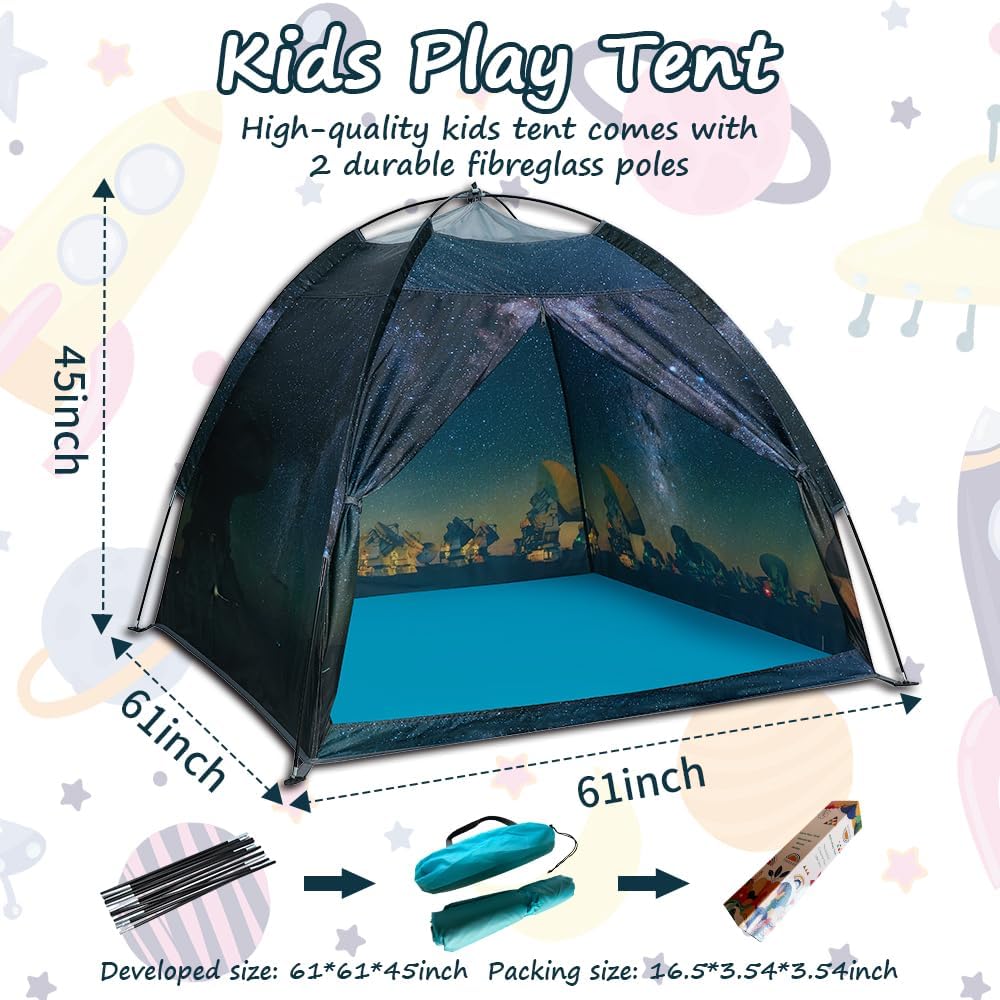 Mnagant James Webb Space Telescope Kids Play Tent Indoor & Outdoor for Boys and Girls(61" x 61" x 45")