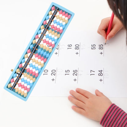 VICASKY Chinese Abacus for Kids Math - 17-Column 5-Beads Mental Arithmetic Calculating Tool for Students - Educational Number Counting Toy for Classroom and Home
