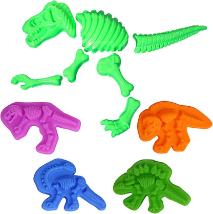 Unleash Creativity with 6 Unique Dino Molds Dough Toys Dough Accessories Set.Ideal as a Gift for Kids Aged 3-4-8 Years