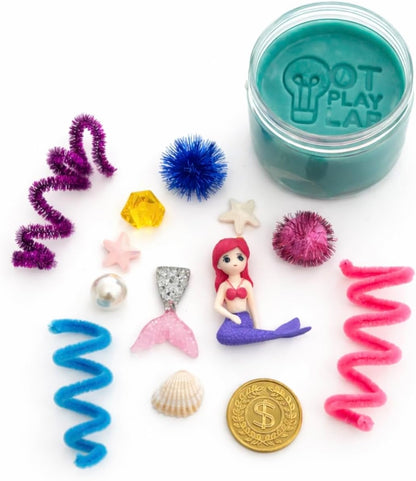 OT Play Lab: Grab'N'Go Sensory Play Dough Jar | Screen-Free Toddler Activity Kit | Fine Motor | All-Natural (Easter Breeze)
