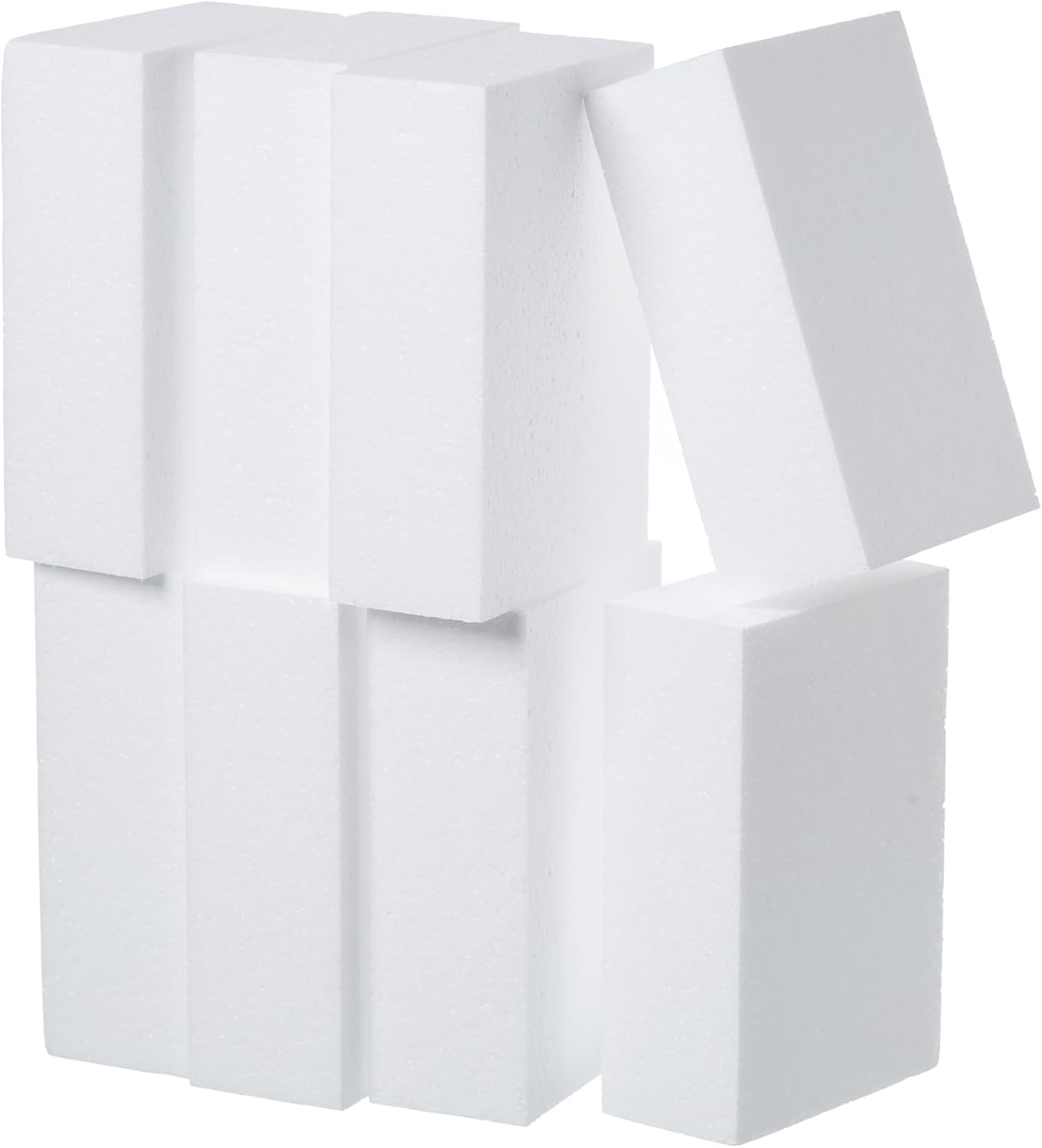 Crafare Craft Foam Blocks 10X10X4 Inch Polystyrene Squares Foam Block for Crafting for Arts School Projects Sculptures Floral Arrangements Modeling and Centerpieces