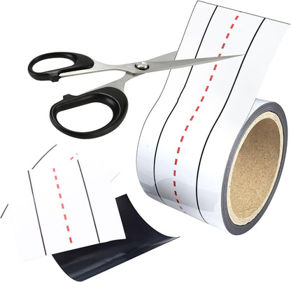 Dry Erasable Magnets Sentence Strips,Lined Erase Magnetic Tape 12x3 inches,10 Pack Teacher Must Haves for Classroom
