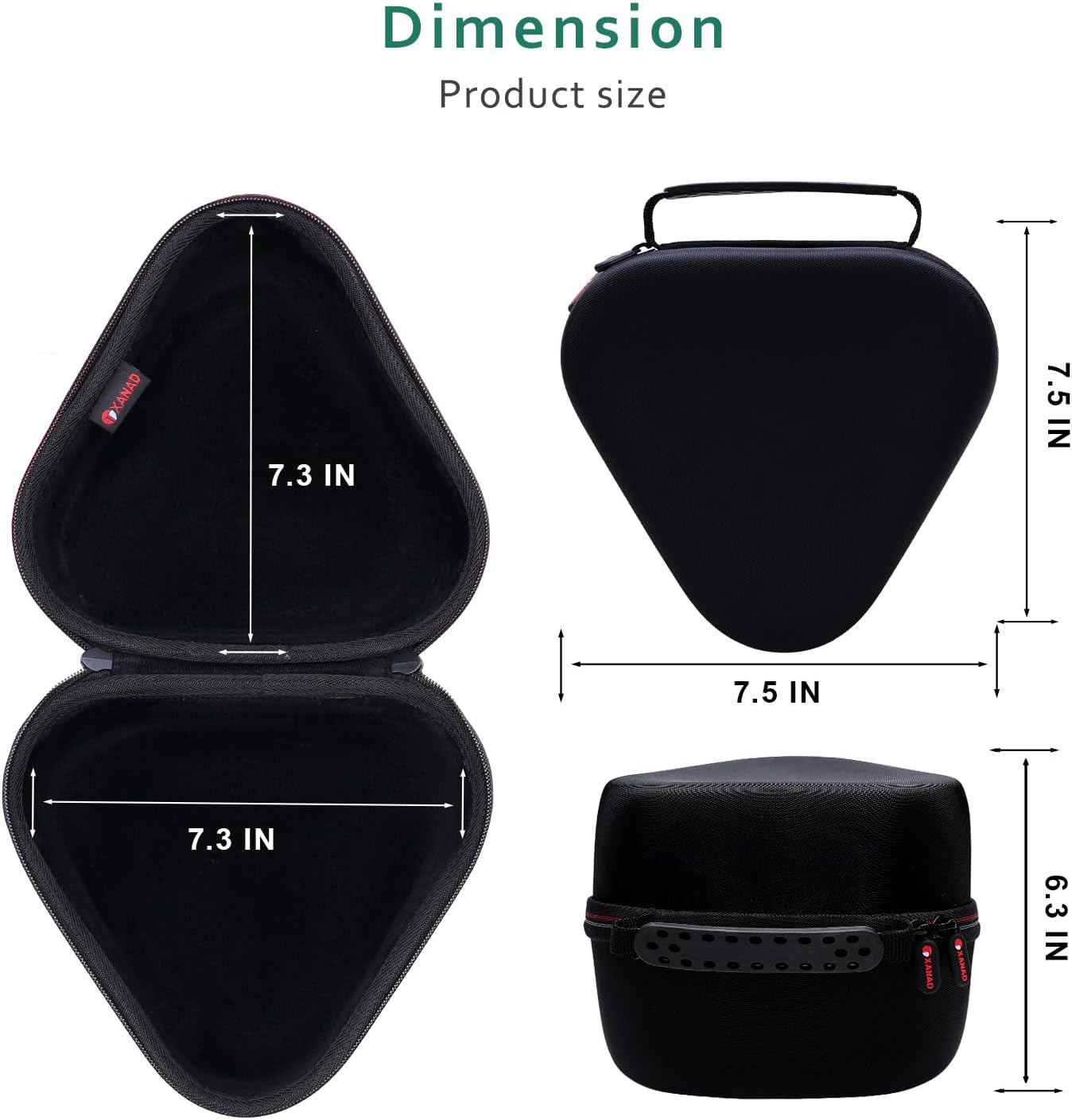 XANAD Hard Carrying Case for Wonder Workshop Dash Robot or Cue Coding Robot - Travel Storage Protective Bag Black